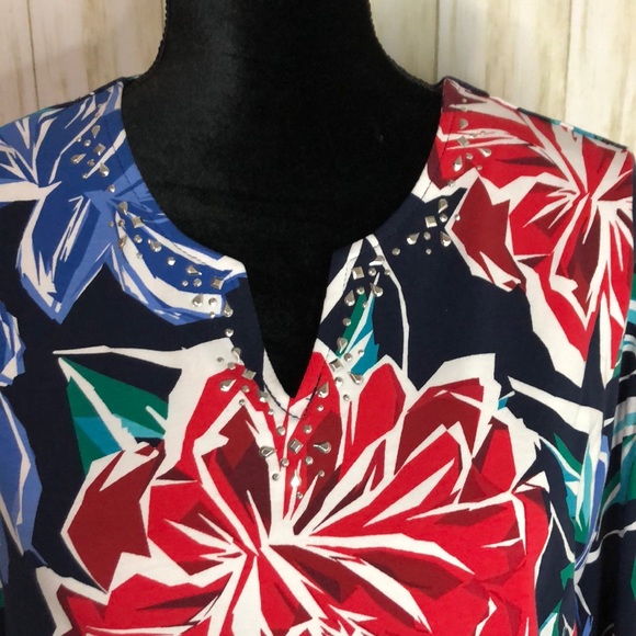 Alfred Dunner women’s size PM floral top - Picture 6 of 9